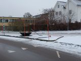 Påkörd trafikskylt i Mönsterås