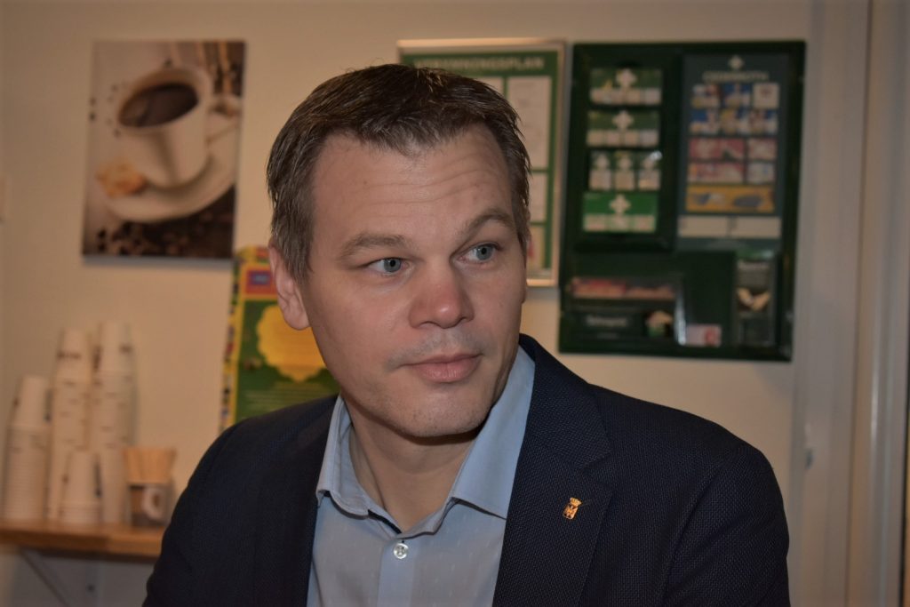 Ansiktsbild på kommunalrådet Andreas Erlandsson (S), Oskarshamn.