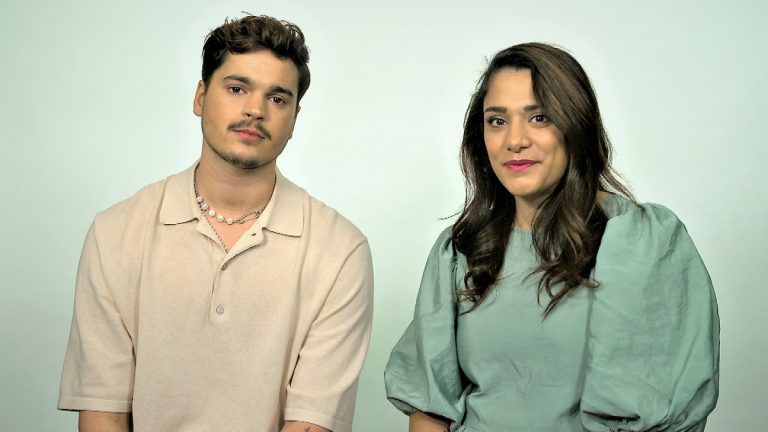 Oscar Zia och Farah Abadi är programledare i Melodifestivalen och har gjort årets appeller för Radiohjälpen