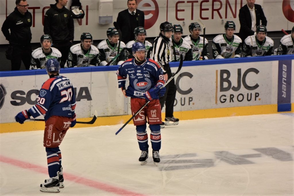 Hockeymatch, Hynek och Tomas Zohorna i IK Oskarshamn