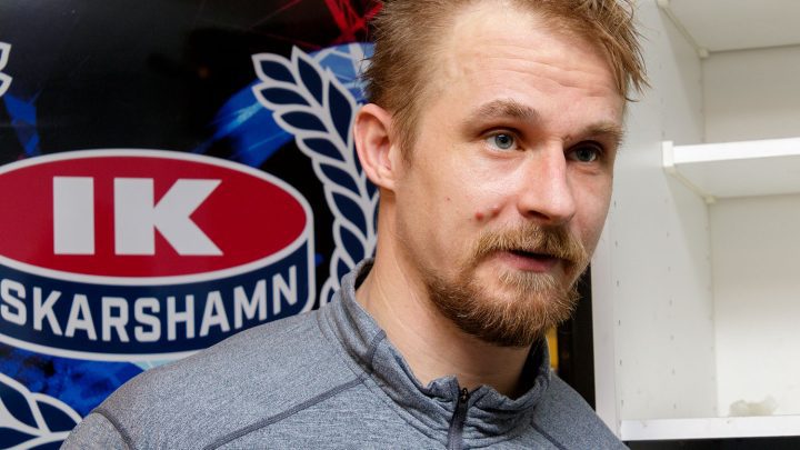 Johannes Salmonsson, IK Oskarshamn, svarar på Oskarshamns-Nytts frågor efter en match