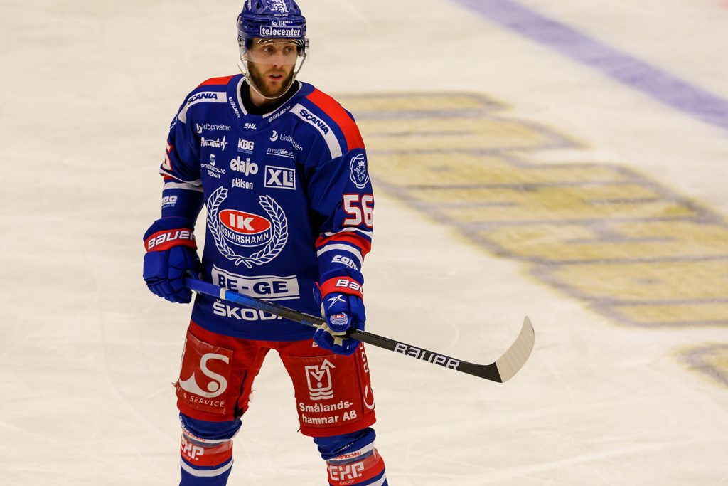 Robin Norell, back i IK Oskarshamn, i en slutspelsmatch mot Leksands IF