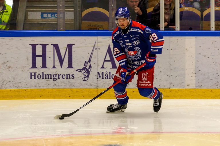 Patrik Karlkvist, IK Oskarshamn, i en slutspelsmatch mot Leksands IF