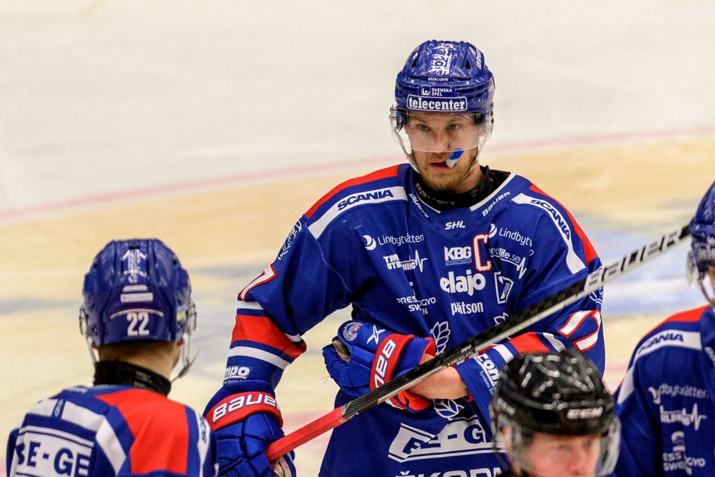 Bild på Jonas Engström, IK Oskarshamn, i match mot Rögle BK