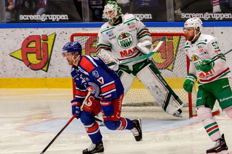 Jonas Engström, IK Oskarshamn, i kvartsfinal mot Rögle BK