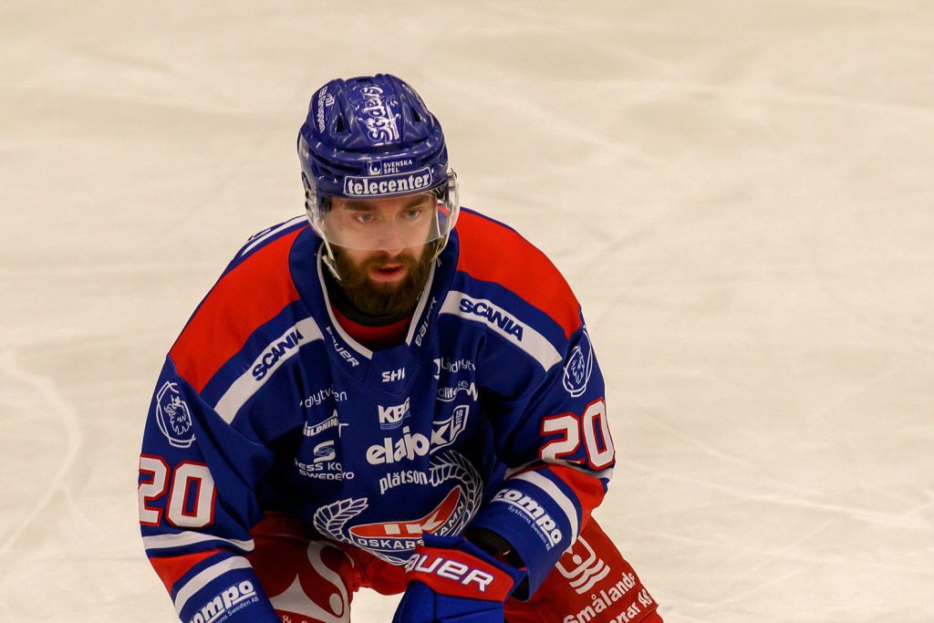 Hynek Zohorna, IK Oskarshamn, i match mot Rögle BK.