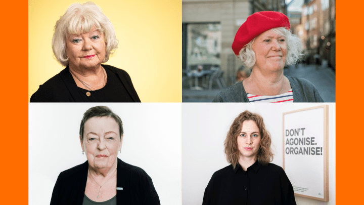 Bild på representanter för Svenska Kvinnolobbyn