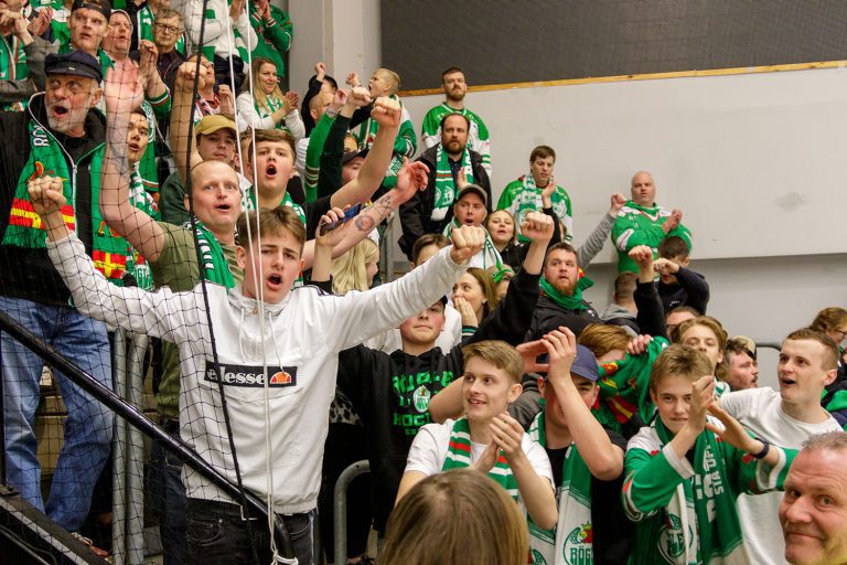 Bild på Rögleklacken i Be-Ge Hockey Center, match mellan IK Oskarshamn och Rögle BK