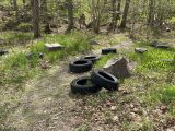 Nedskräpning i Sjöbovikens naturreservat i Oskarshamn