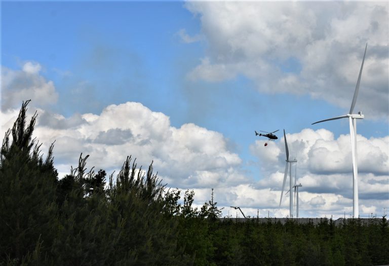 Brand vid Cedergrens utanför Fliseryd