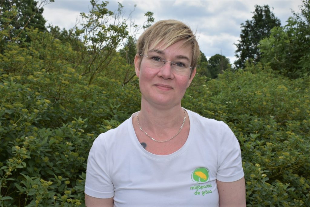 Caroline Axelsson, språkrör för Miljöpartiet i Kalmar län och regionfullmäktigekandidat