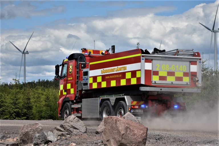 Brandbil, räddningstjänsten i Mönsterås