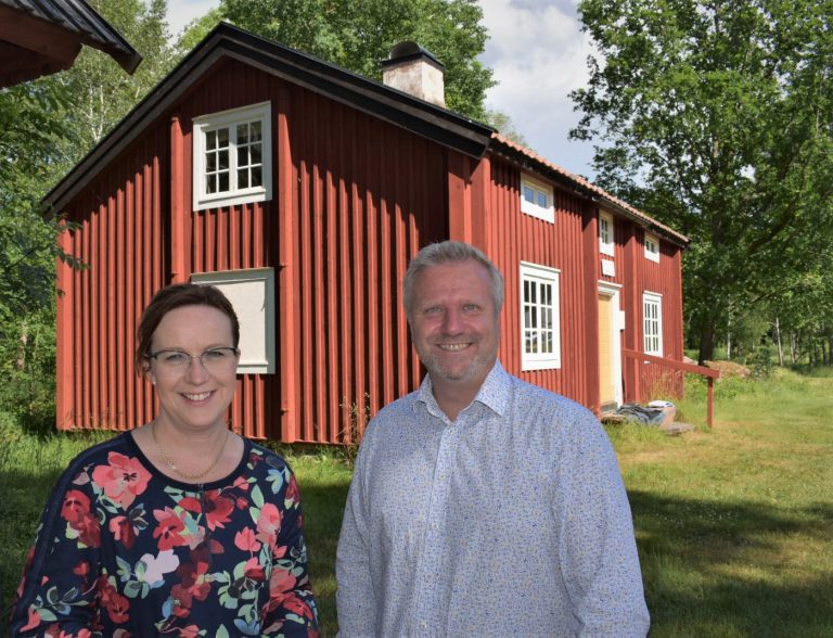 Stihna Johansson Evertsson (C) och Anders Johansson (C) i Lanhagen i Högsby