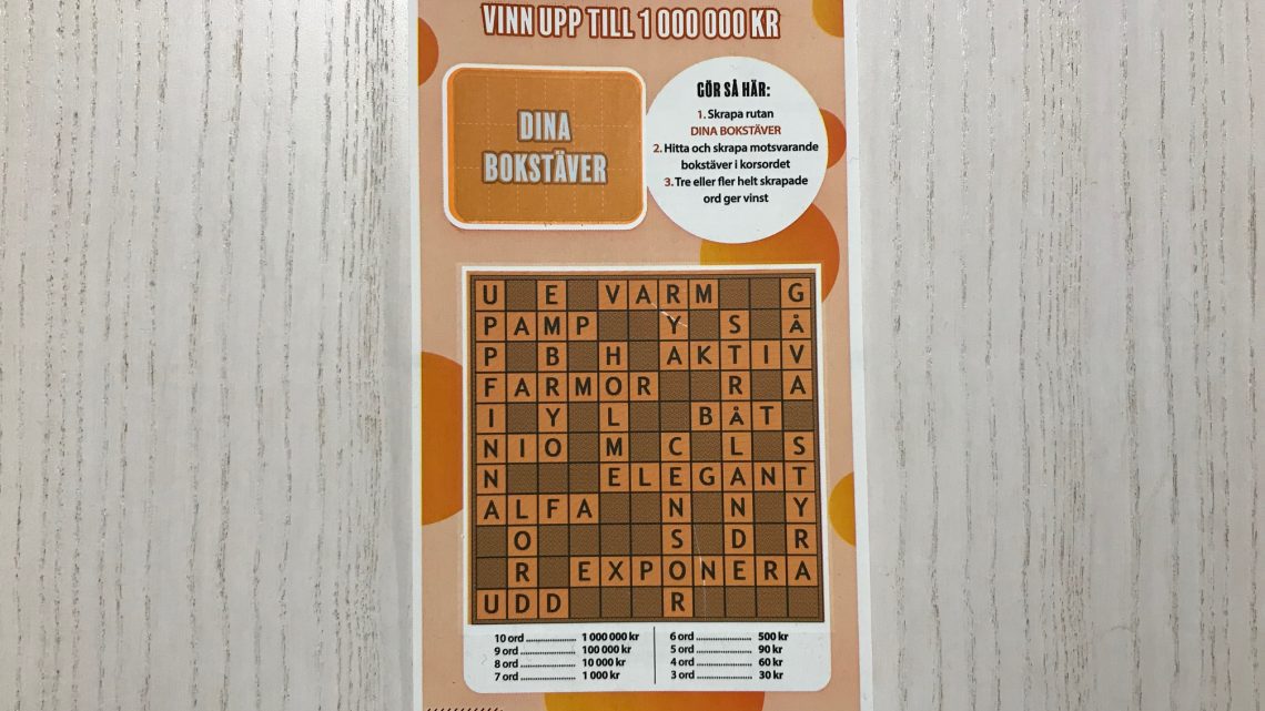 En kvinna i grannkommunen vann en miljon kronor på SkrapKryss En kvinna i grannkommunen vann en miljon kronor på SkrapKryss