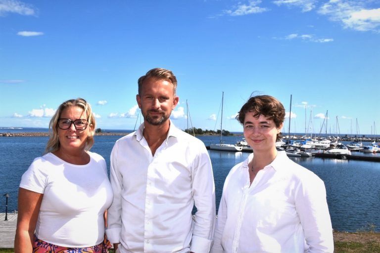 Malin Sjölander (M), Jimmy Loord (KD) och Johanna Wyckman (L)
