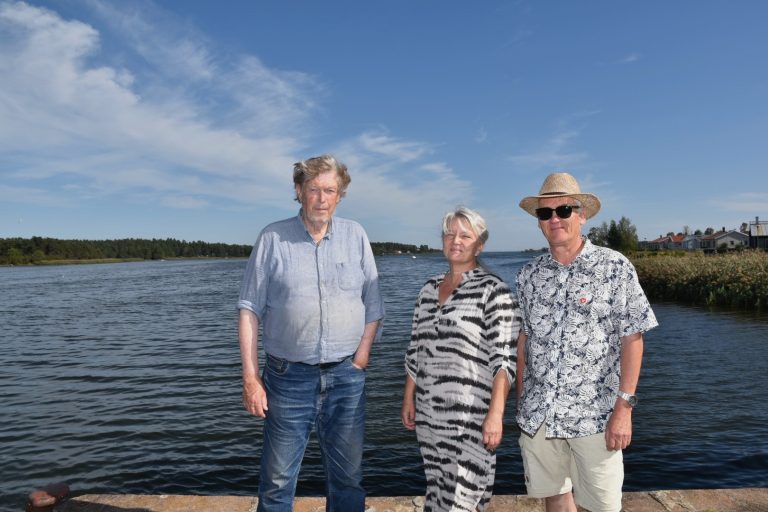 Stellan Hamrin (V), Alice Saksenvik (V) och Lennart Johansson (V)