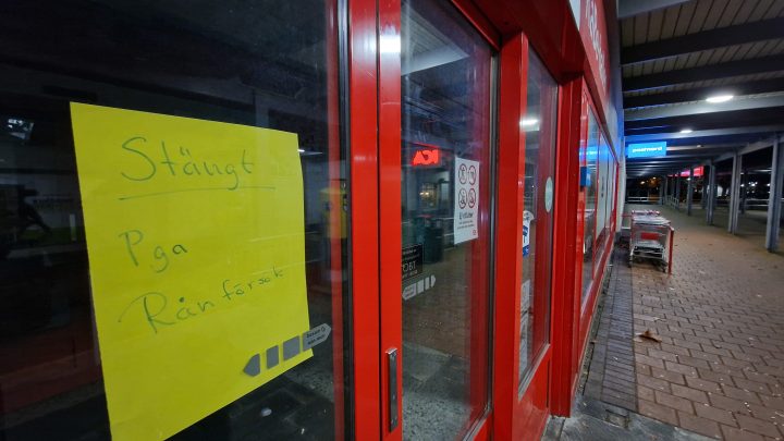 Rånförsök mot Ica-butik i Oskarshamn