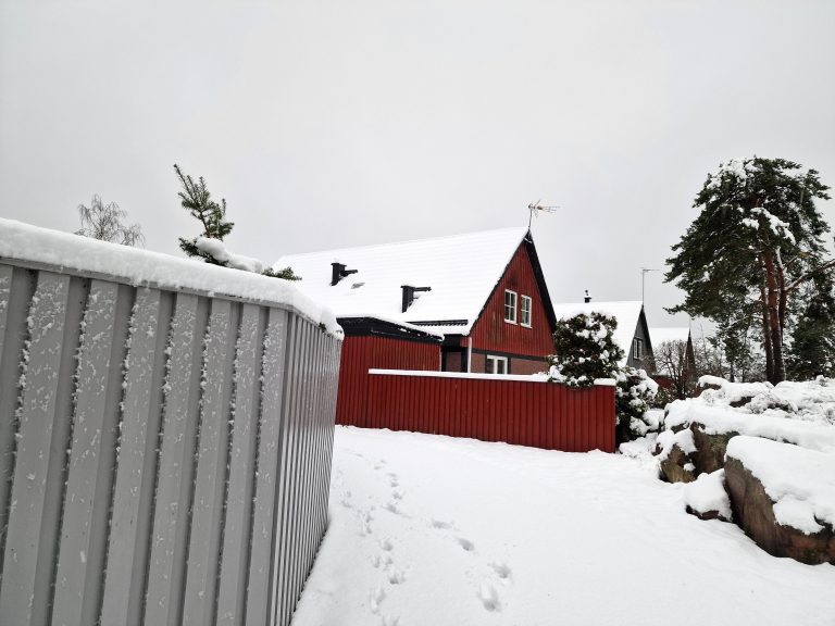 Snö, vinter, i Oskarshamn