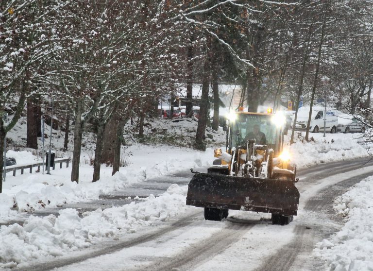 Snösvängen, snöröjning i Oskarshamn