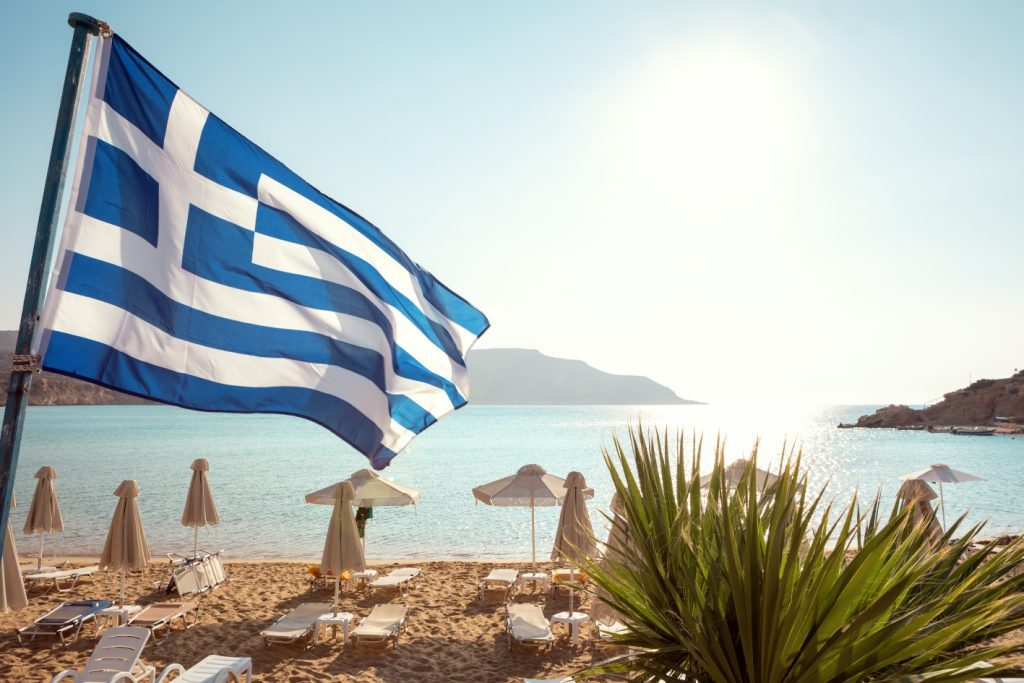 Strand i Grekland