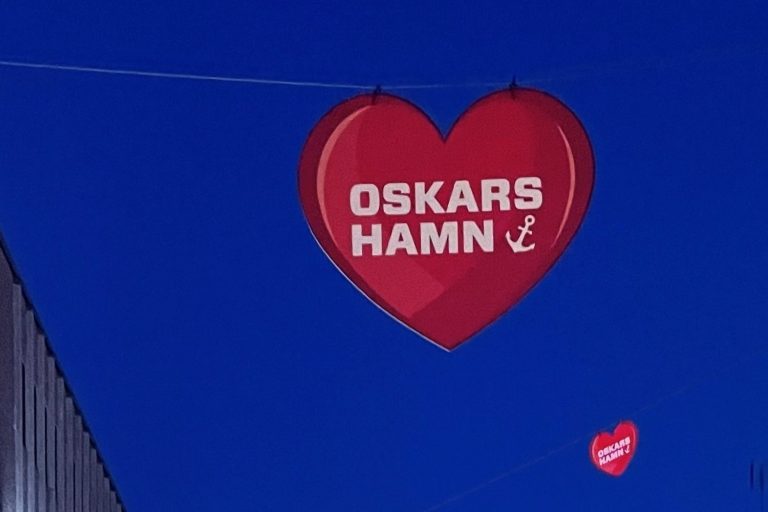 Hjärta med texten Oskarshamn