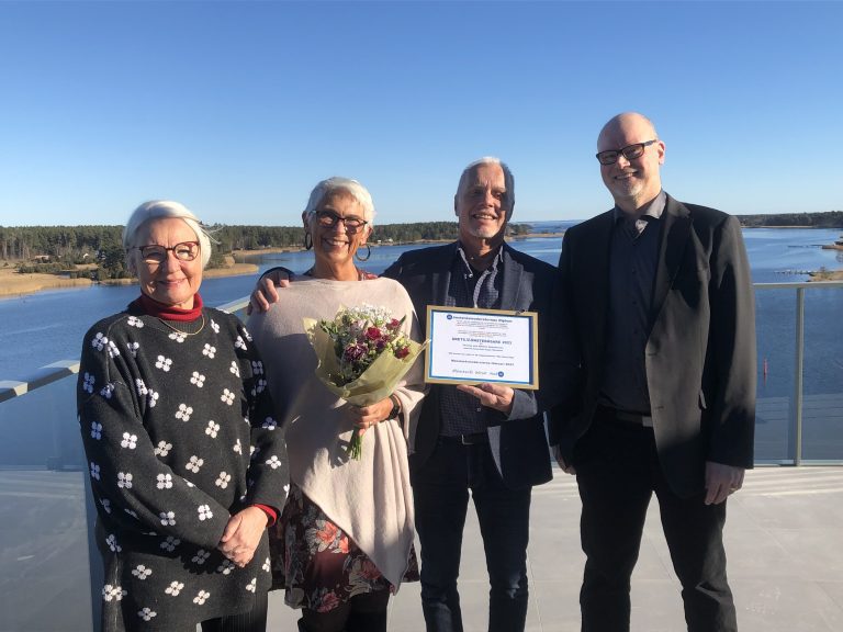 Britt-Marie Domeij (M), Helen och Torsten Gunnarsson samt Patrik Nilsson (M).