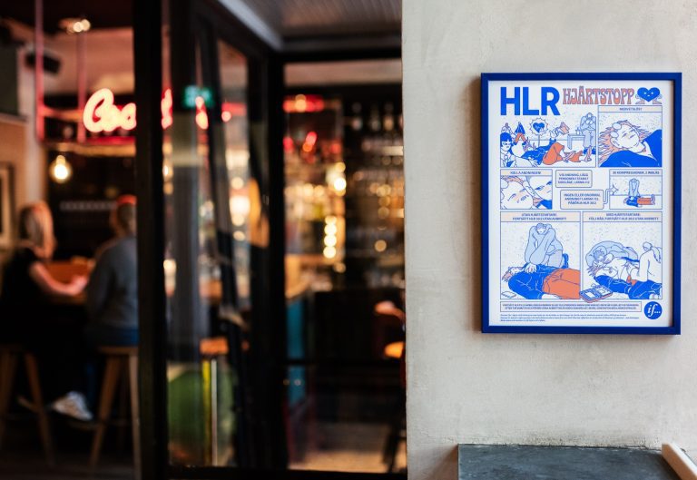 Den nya HLR-affischen