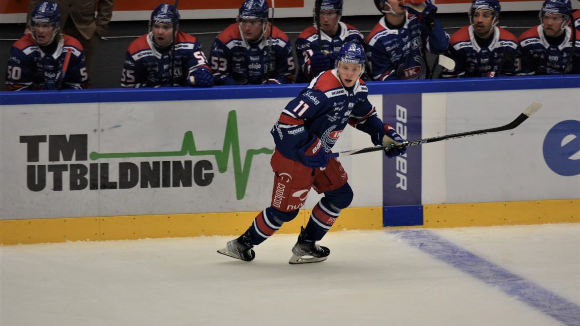 Antti Suomela, center i IK Oskarshamn, vinnare av SHL:s poängliga 2022/2023