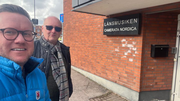 Carl Dahlin (M) och Stefan Pettersson (M) vid Talent Coach i Oskarshamn