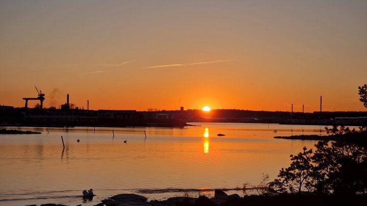 Solnedgång, Ernemar i Oskarshamn.