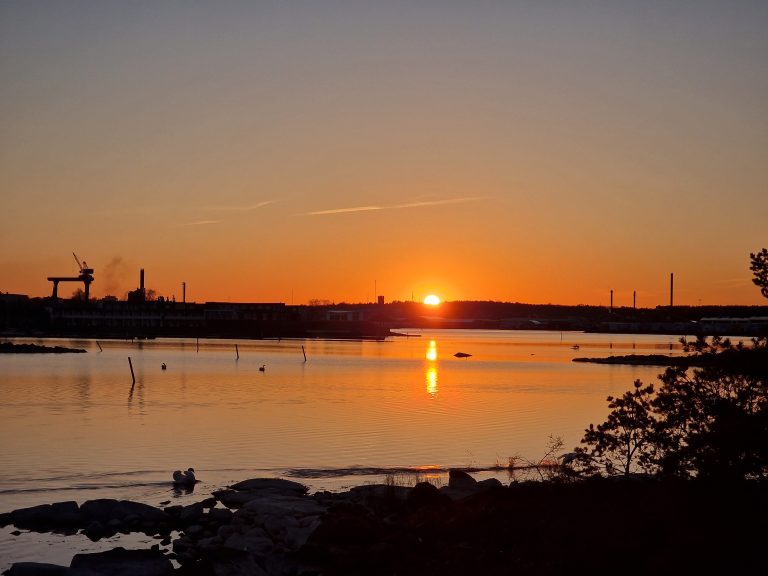 Solnedgång, Ernemar i Oskarshamn.