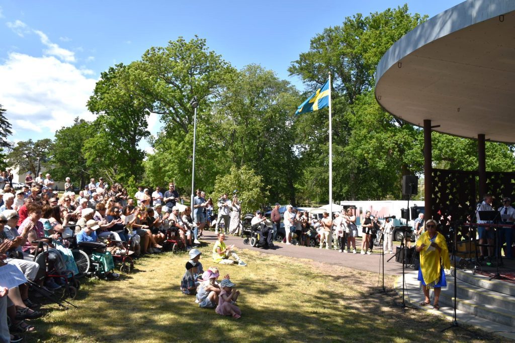 Nationaldagsfirande i Oskarshamns stadspark