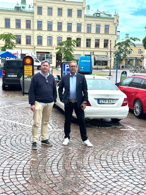 Mats Dahlström, arkitekt från Kalmar, och Marko Raiskio, företagare och politiker från Oskarshamn.