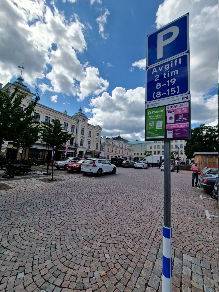Parkering på Lilla Torget i Oskarshamn