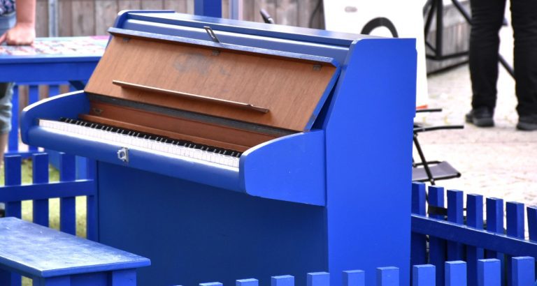 Piano på Sommartorget i Oskarshamn