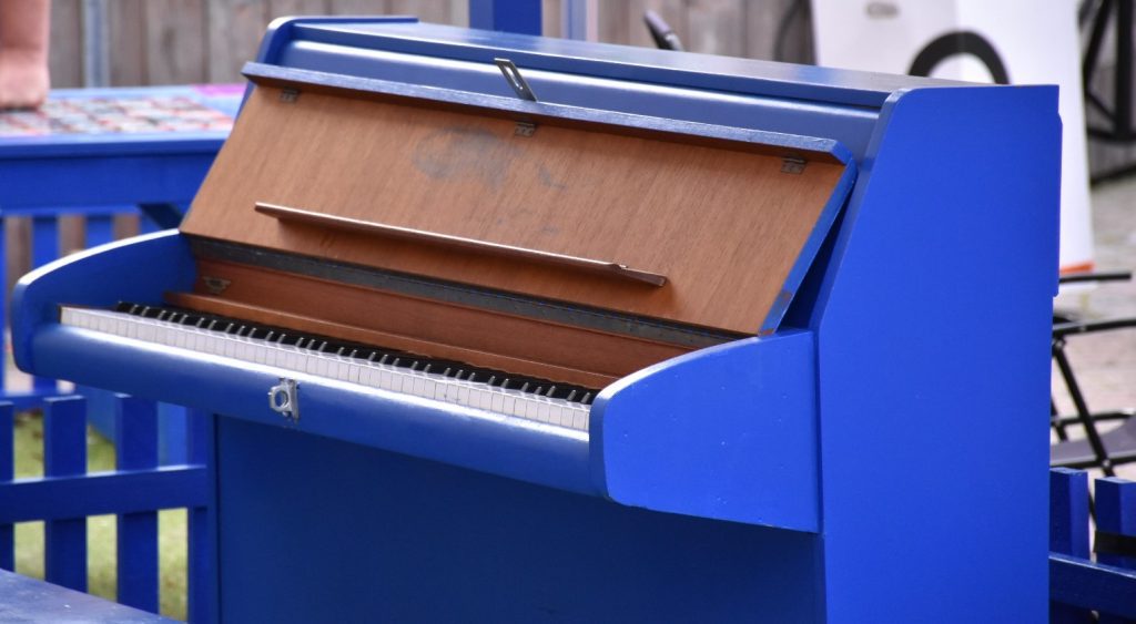 Piano på Sommartorget i Oskarshamn