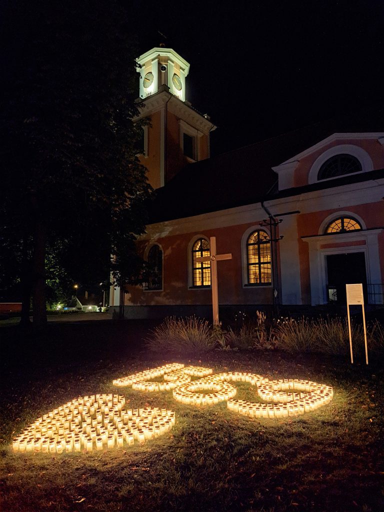 Suicide Zeros ljusmanifestation i Mönsterås