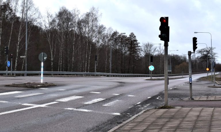 Trafikljus Stengatan/Norra Fabriksgatan i Oskarshamn