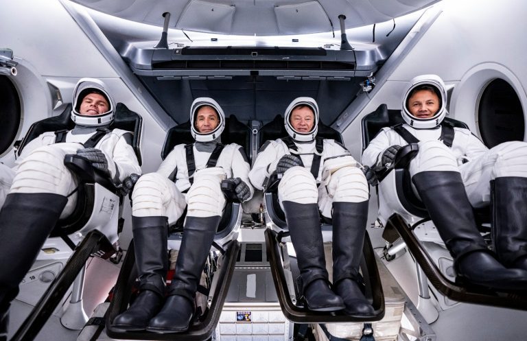 Besättningen för Axiom Mission 3 som ska till rymdstationen ISS