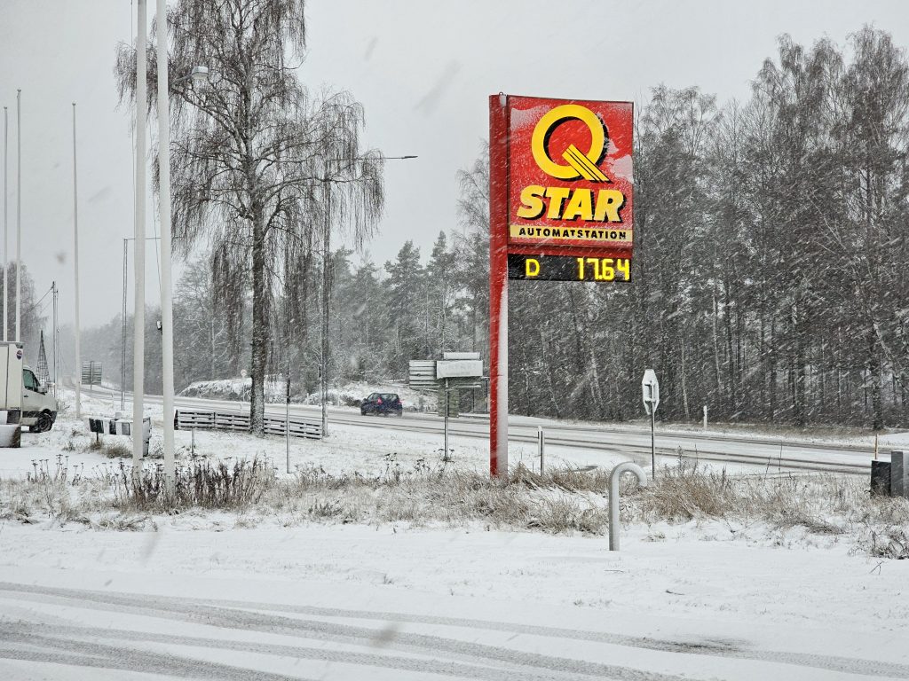 Dieselpris, Q-star-macken i Svalliden, Oskarshamn