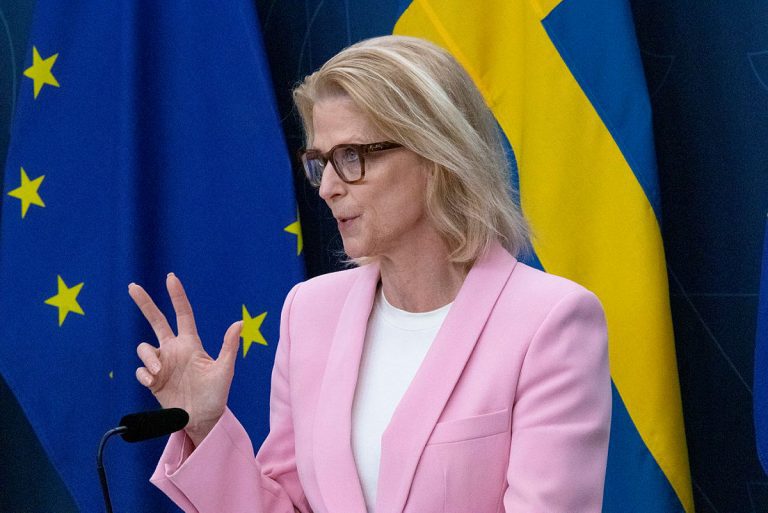 Finansminister Elisabeth Svantesson (M)