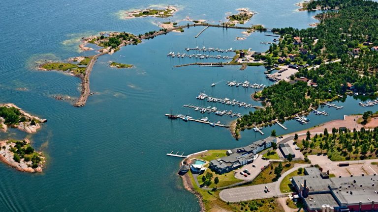 Flygbild över Ernemar i Oskarshamn