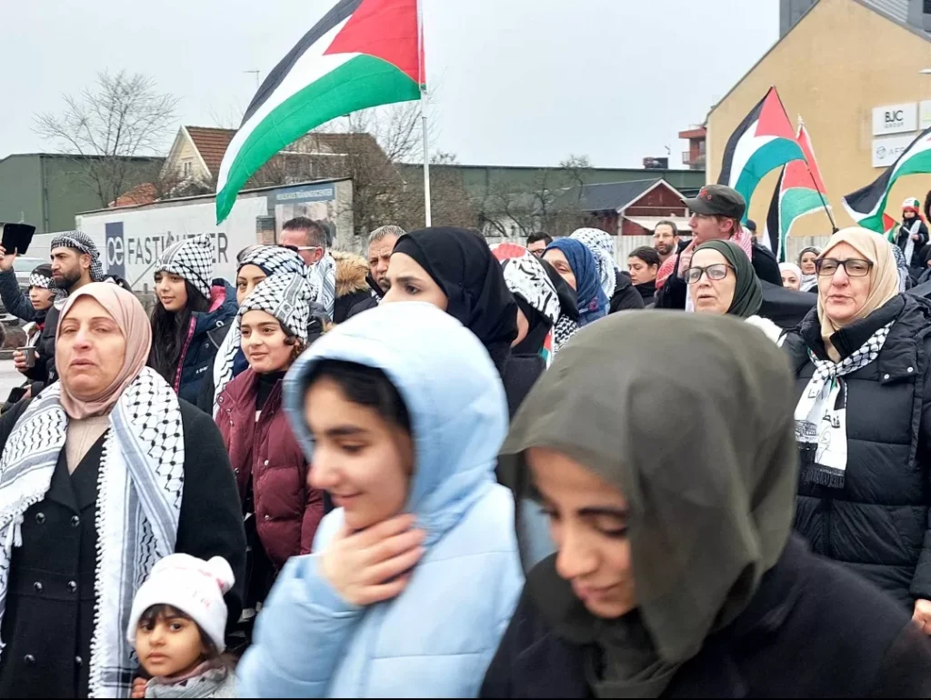 Palestinamanifestation i Oskarshamn