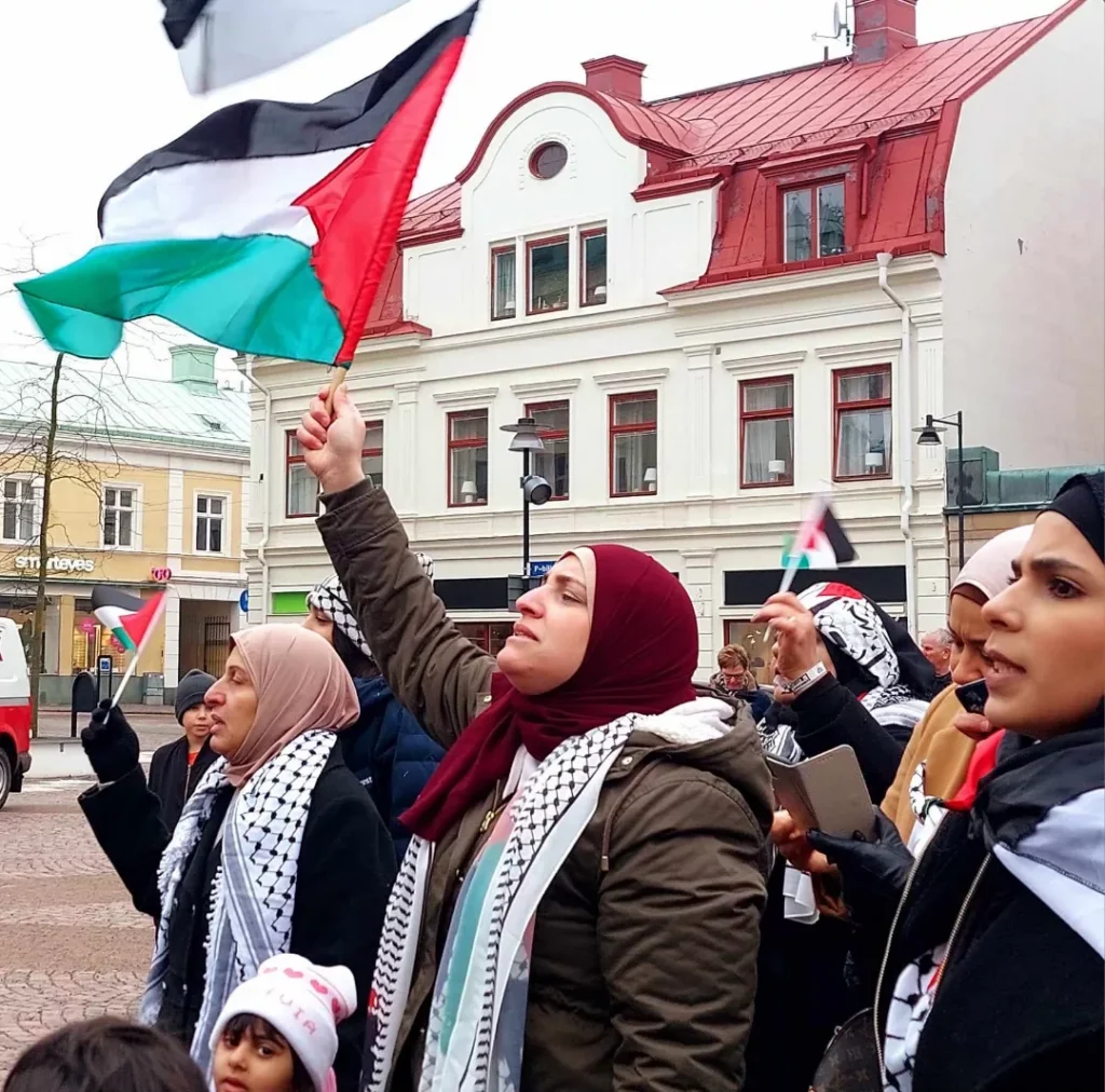 Palestinamanifestation i Oskarshamn