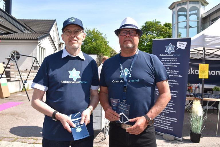 Anders Svensson och Marko Raiskio i det nybildade Oskarshamnspartiet