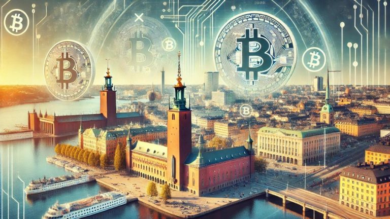 Bitcoin över stad