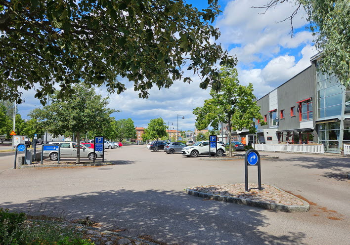 Parkeringsplatser på Brädholmen i Oskarshamn
