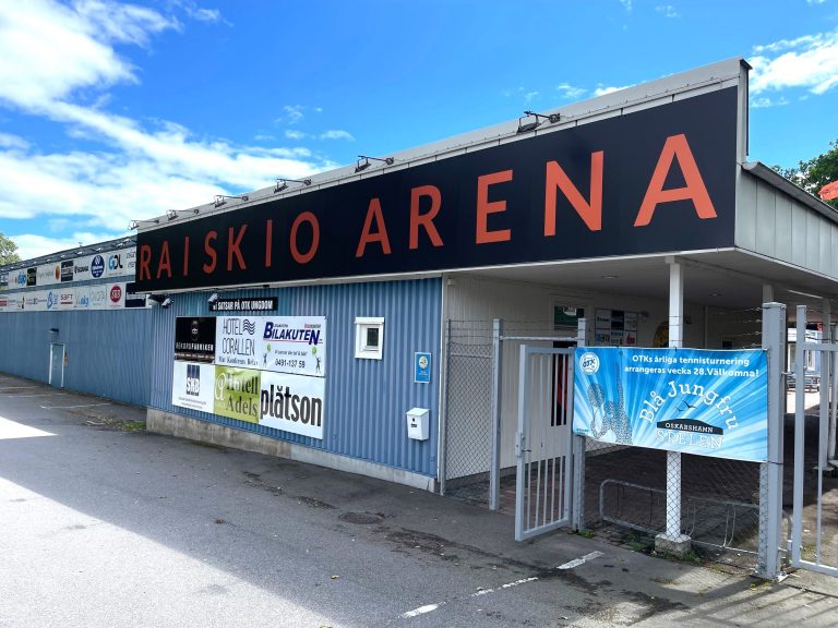 Raiskio Arena, tennishallen, racketcentret i Oskarshamn