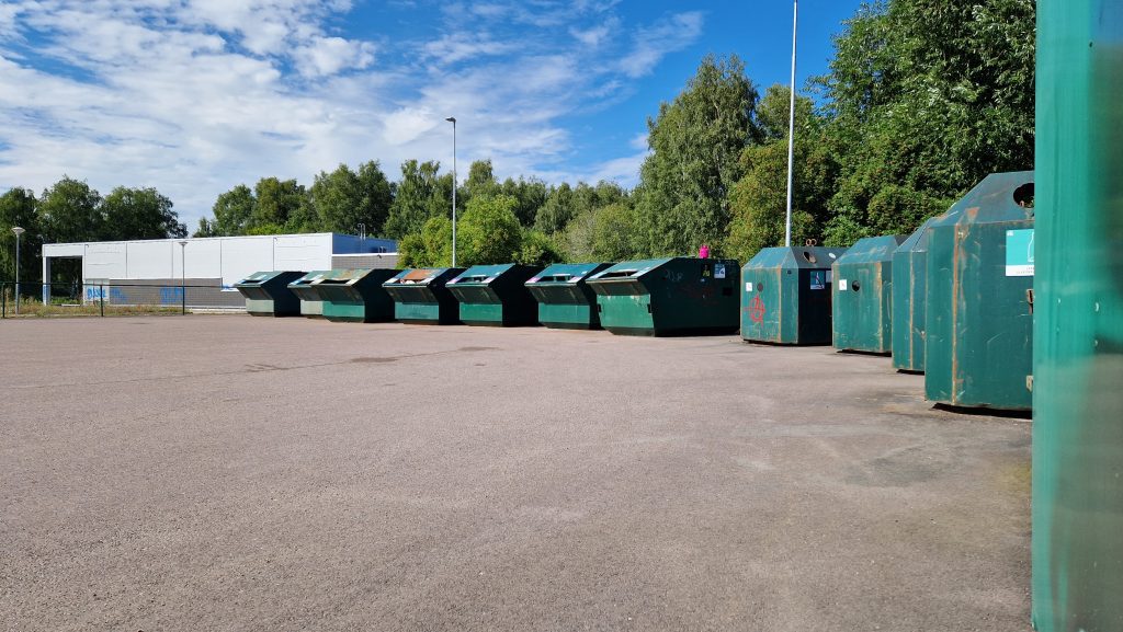 Återvinningsstation i Mönsterås