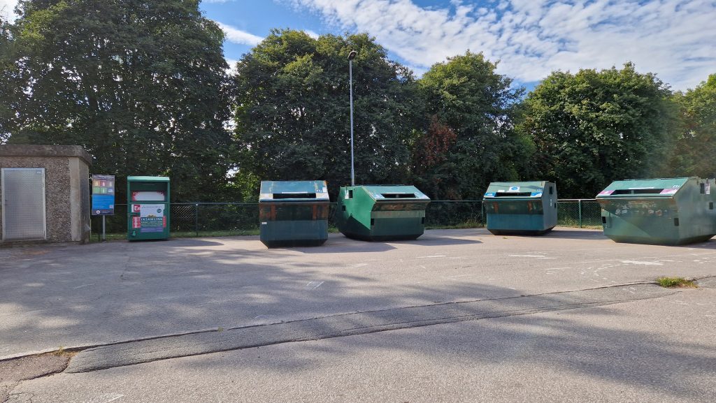 Återvinningsstation i Mönsterås